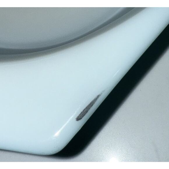 PYREX Turquoise Snowflake Divided Casserole Dish With Lid 1/2 Quart Vintage 1950 - Picture 11 of 11